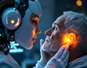 futuristic audiological implant procedure